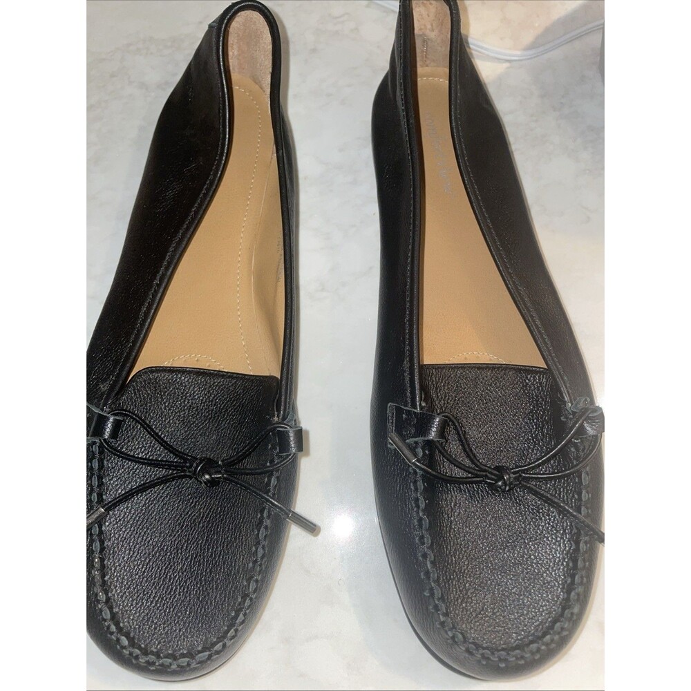 Comfort View Leather Size 12 Wide Royce Flats With Now Tie